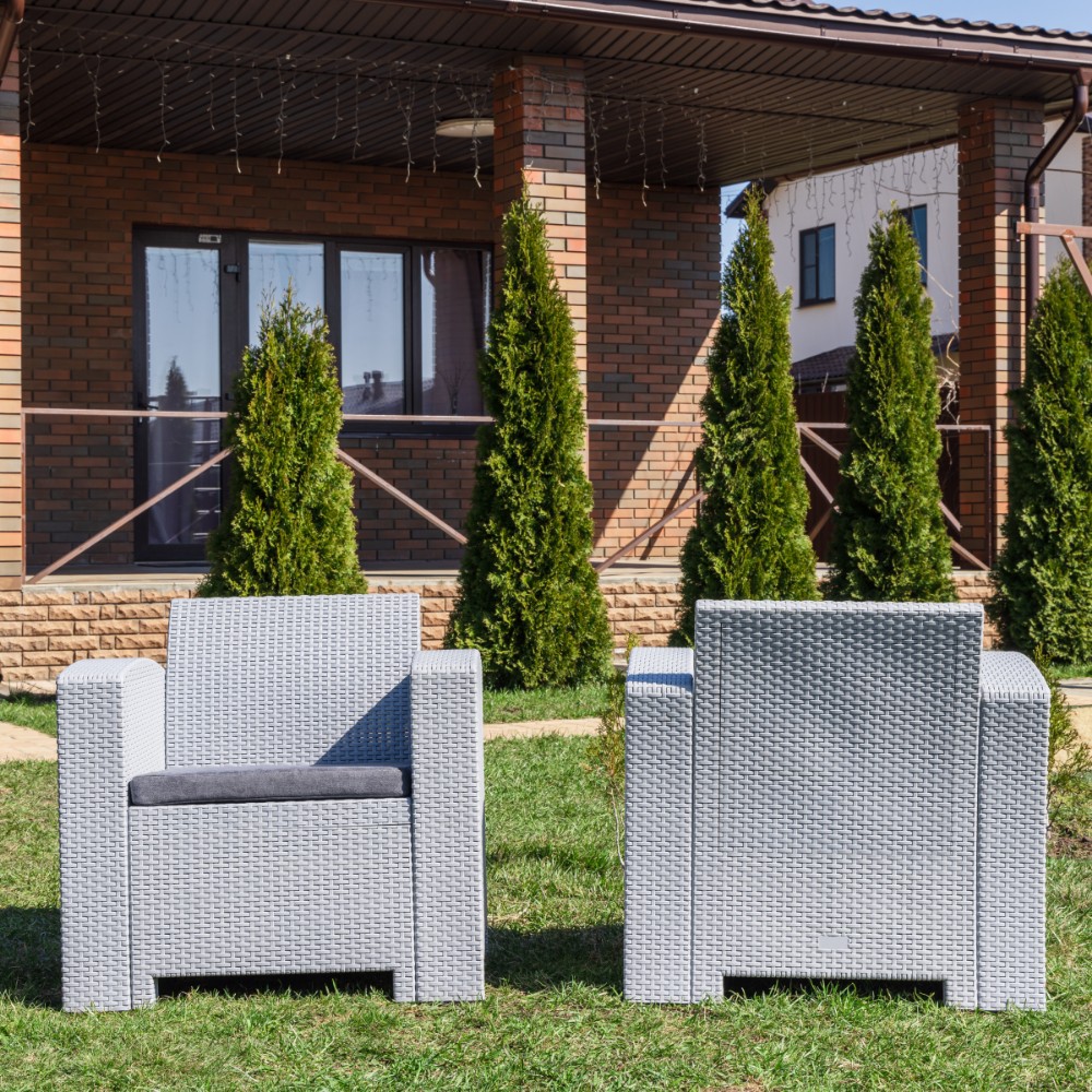 Комплект из двух кресел Royal Family LANA LUX светло-серый 3